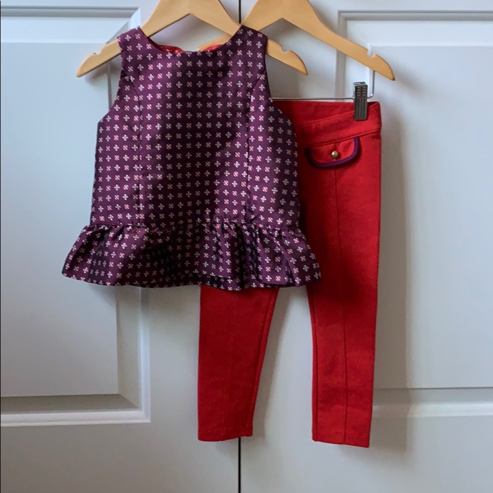 Janie and Jack top and ponte pants